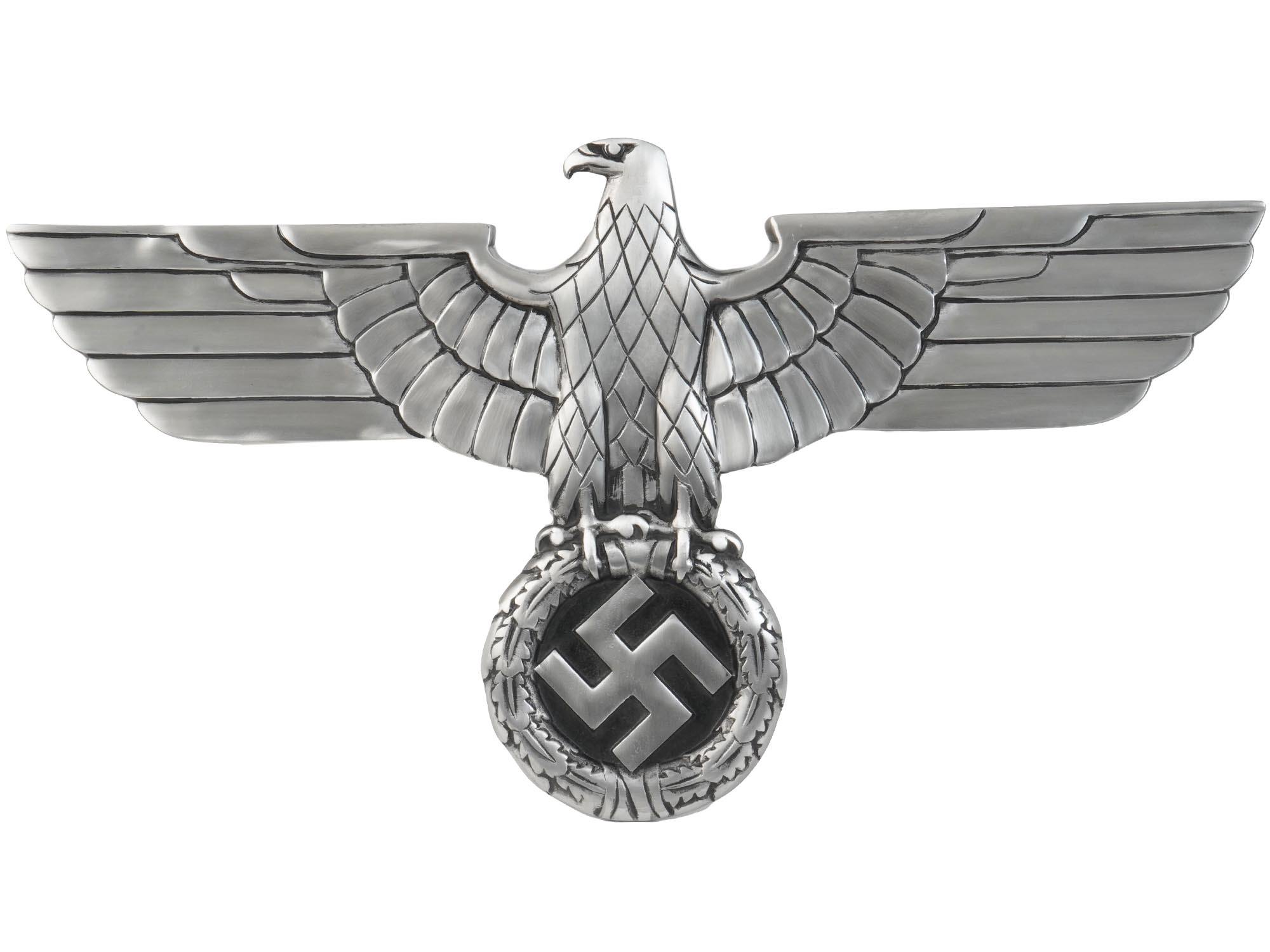 NAZI GERMAN WWII RAILROAD EAGLE SWASTIKA EMBLEM PIC-0